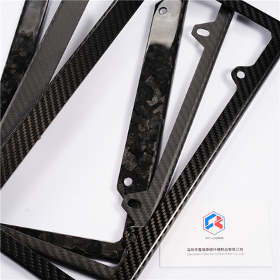 Thẻ giấy phép bằng sợi cacbon tùy chỉnh khung trắng đen Twill bóng Luxury tùy chỉnh 32 * 16