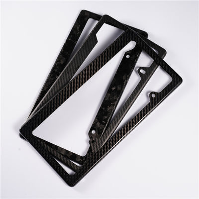 Thẻ giấy phép bằng sợi cacbon tùy chỉnh khung trắng đen Twill bóng Luxury tùy chỉnh 32 * 16
