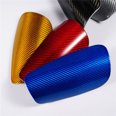 Carbon Fiber Twill Matt Người lớn Bóng đá Bóng đá Shin Guard Tay áo nhỏ màu vàng / đen OME