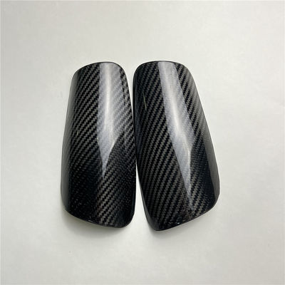 Carbon Fiber Twill Matt Người lớn Bóng đá Bóng đá Shin Guard Tay áo nhỏ màu vàng / đen OME