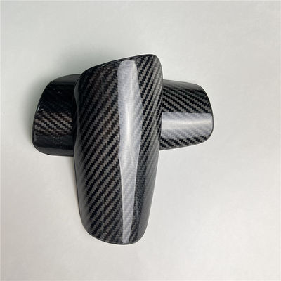 Carbon Fiber Twill Matt Người lớn Bóng đá Bóng đá Shin Guard Tay áo nhỏ màu vàng / đen OME