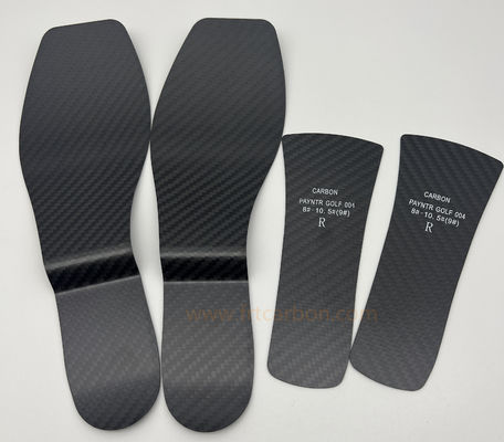 Đơn vị hóa bóng đá Carbon Fiber Insoles 3k Twill Matte Carbon Fiber Plate 1.0mm 0.8mm