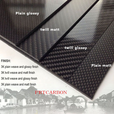 3k Carbon Fiber Cloth Sheets Plate For Cars Tường tầng hầm 2mm 2.5mm 3mm