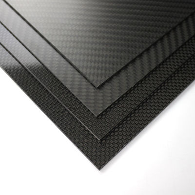Epoxy nhựa Laminate Carbon Fiber tấm 3K với mô hình sợi