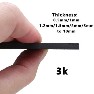 Epoxy nhựa Laminate Carbon Fiber tấm 3K với mô hình sợi
