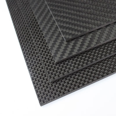 3k Carbon Fiber Sheet 3mm dày 1 14 &quot; 1.5 mm bóng mờ đơn giản Twill dệt