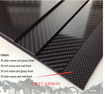Nhà máy bán hàng tốt nhất 3mm 3k tấm sợi cacbon laminated trong vải sợi cacbon 200 * 300mm