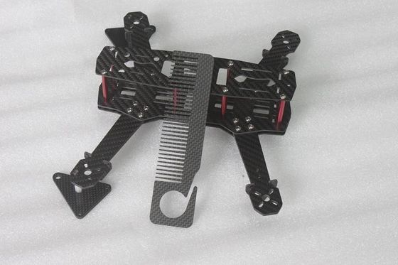 Dịch vụ Cnc sợi cacbon sợi cacbon tấm CNC phần gia công cho khung copter / FPV